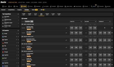 Bwin Football Betting Odds & Lines .